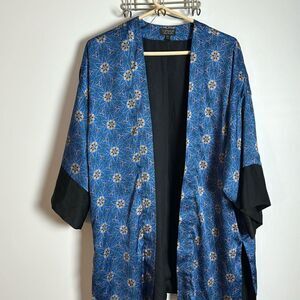 Topshop Mosaic Printed Open Kimono Jacket Size US 10